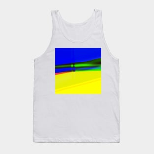 blue green yellow abstract texture Tank Top